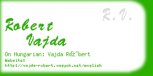 robert vajda business card